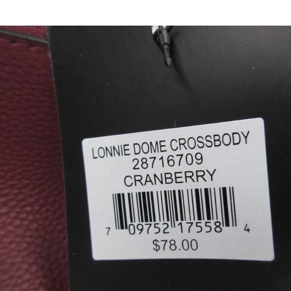 Nanette Lepore Lonnie Dome Crossbody NWT Cranberry - Picture 3 of 4